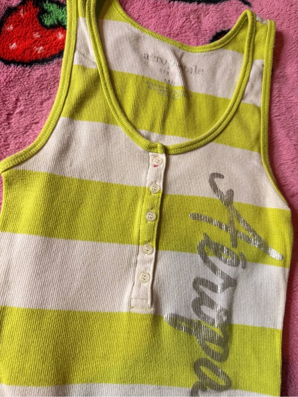 2010 Aeropostale Striped Full Length Tank - Picture 4 of 7